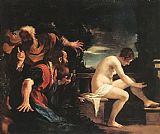 Guercino Canvas Paintings - Susanna and the Elders